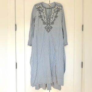 Tory Burch Striped Midi Tunic